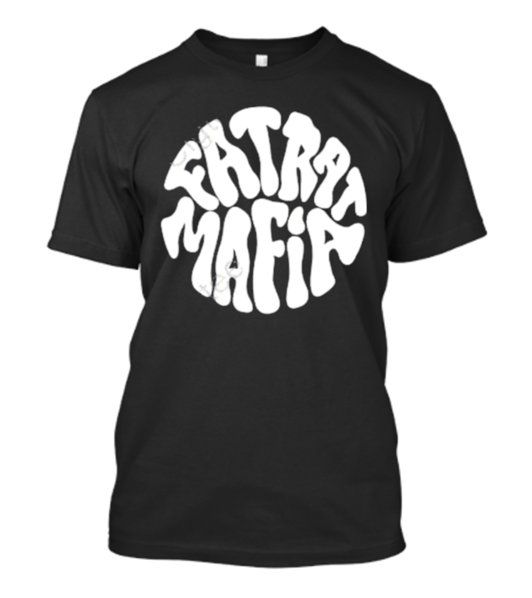 Fat Rat Mafia Retro Psychedelic Font T-Shirt