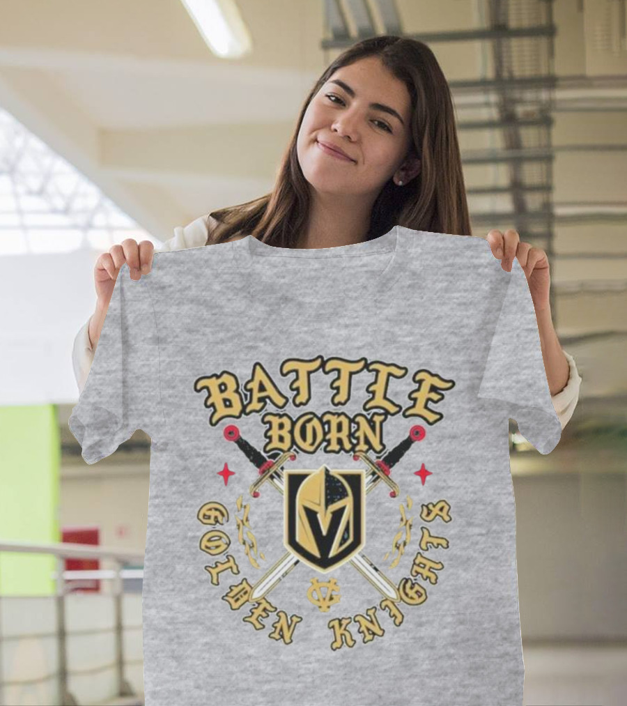 Battle Born Vegas Golden Knights Swords T-Shirt