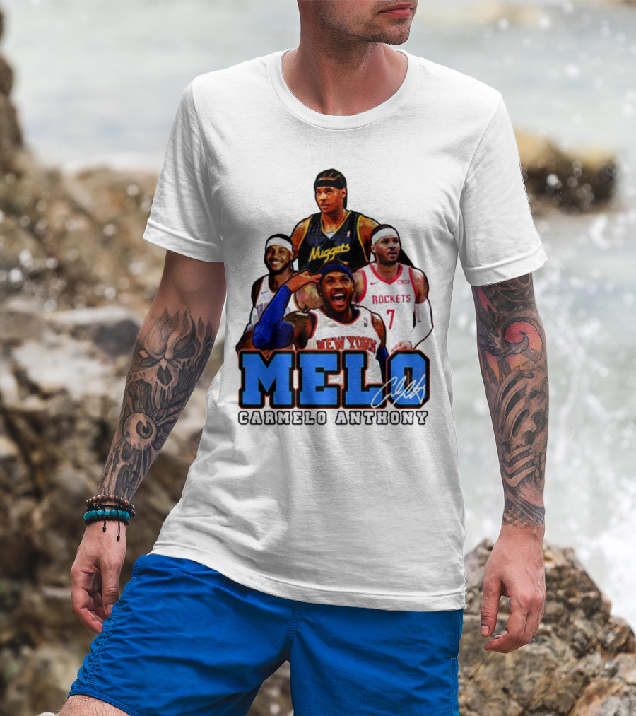 Carmelo Anthony Melo NYC New York Knicks Basketball KnicksTape T-Shirt