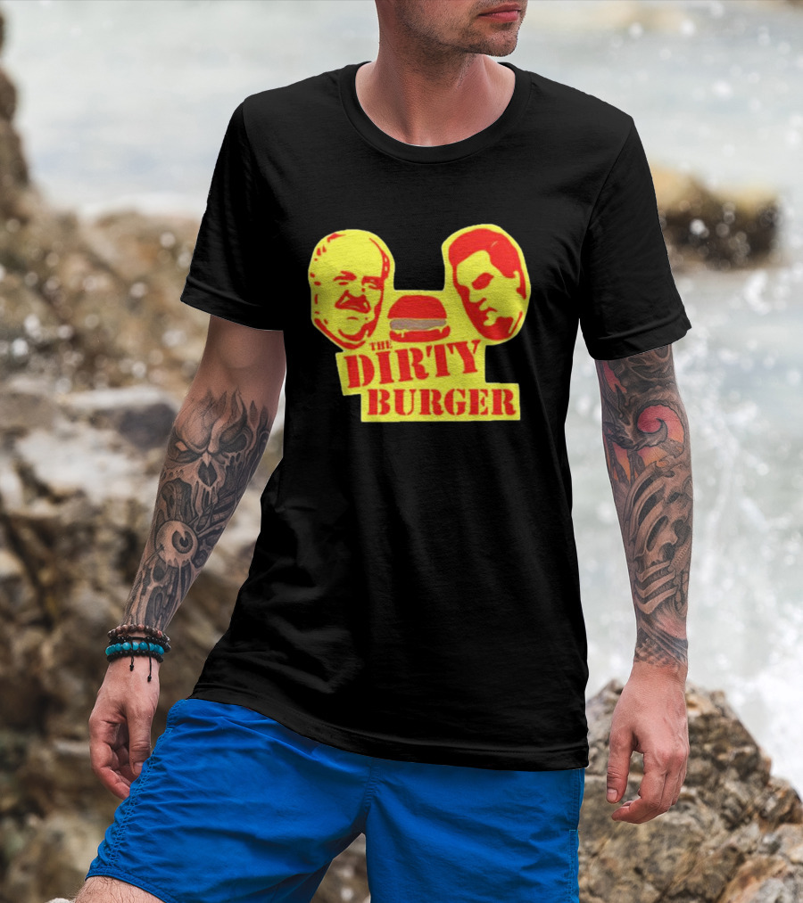 THE DIRTY BURGER Faces And Burger T-Shirt