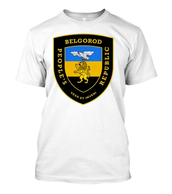 Saint Javelin Belgorod People’s Republic Vexa Et Inveni Lion And Eagle Crest T-Shirt