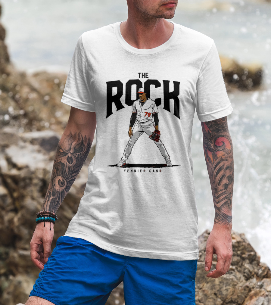 The Rock Yennier Canó 78 Baseball Player T-Shirt