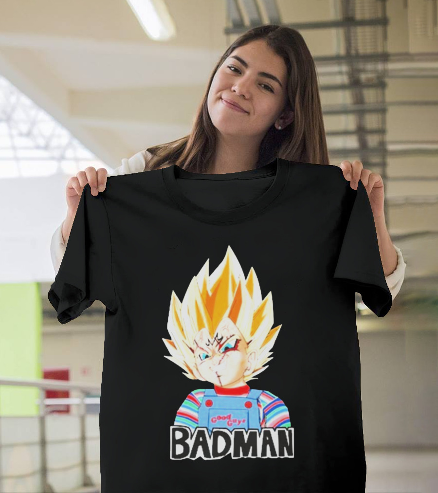 Badman Good Guy Vegeta Chucky Combo T-Shirt