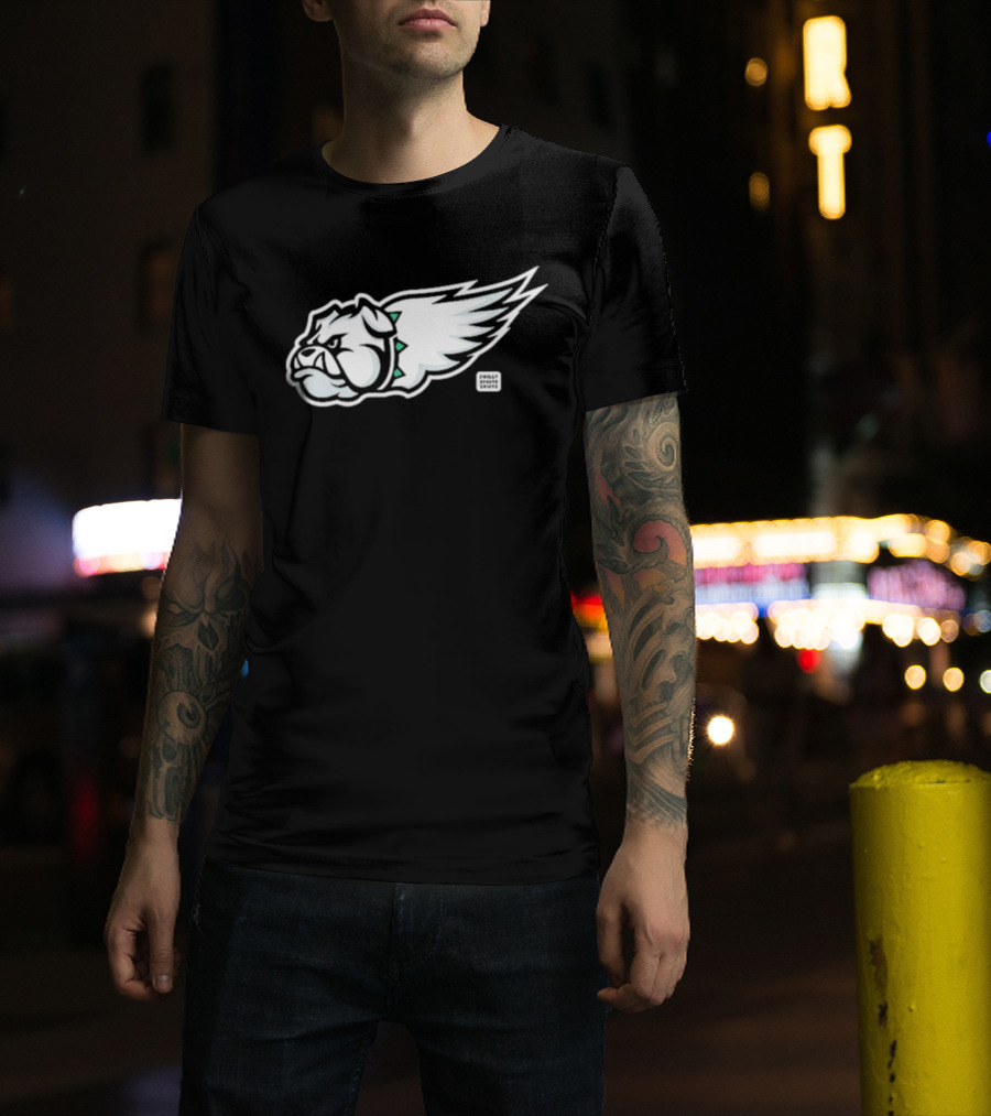 Eagles Georgia North Bulldog Wing Hybrid T-Shirt