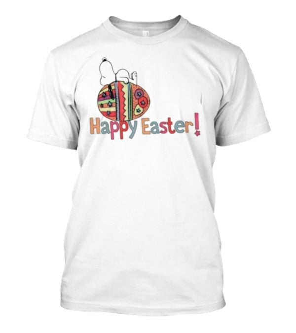 Snoopy Sleeping On Easter Egg Happy Easter T-Shirt