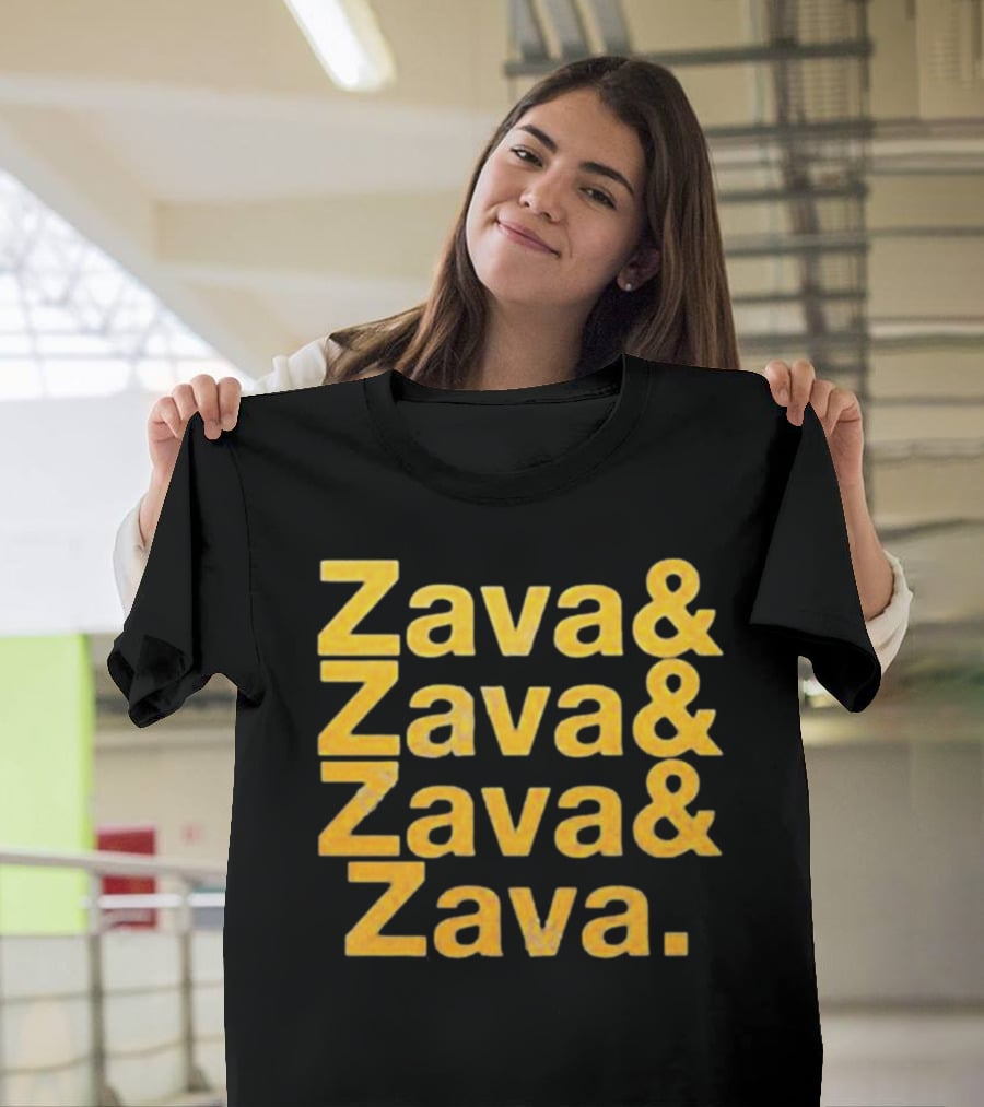 Zava And Zava And Zava And Zava Repeated Typography T-Shirt