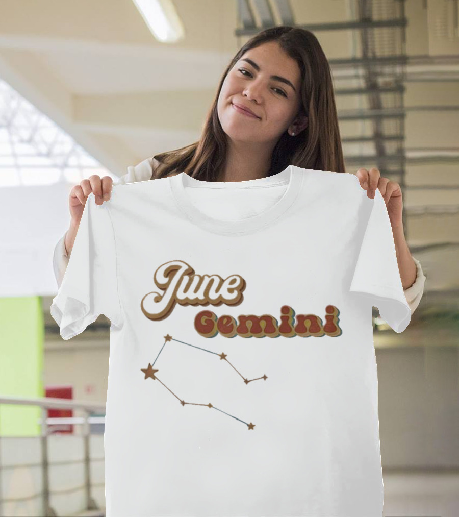 June Gemini Constellation Stars T-Shirt