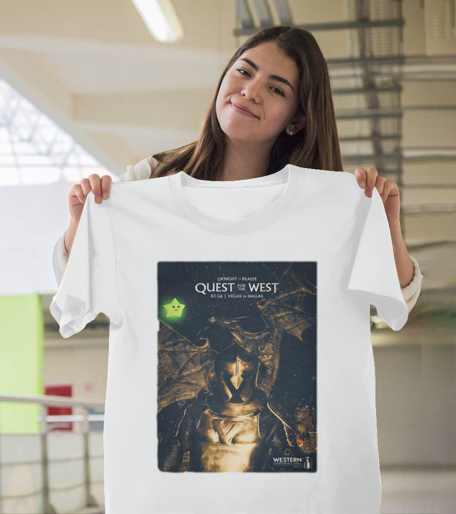 UKnight Realm Quest for the West R3 G4 Vegas vs Dallas Western Conference T-Shirt