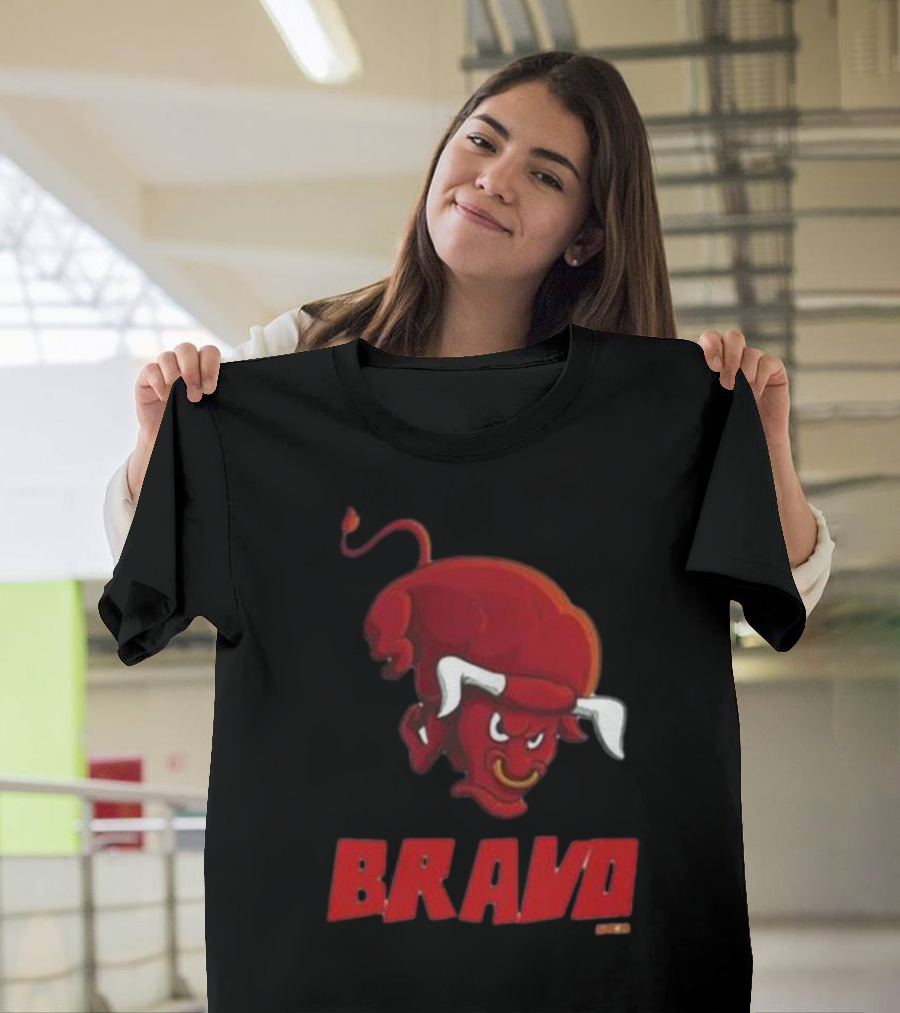 Bravo Red Bull Toro Bravo Charging Bull T-Shirt
