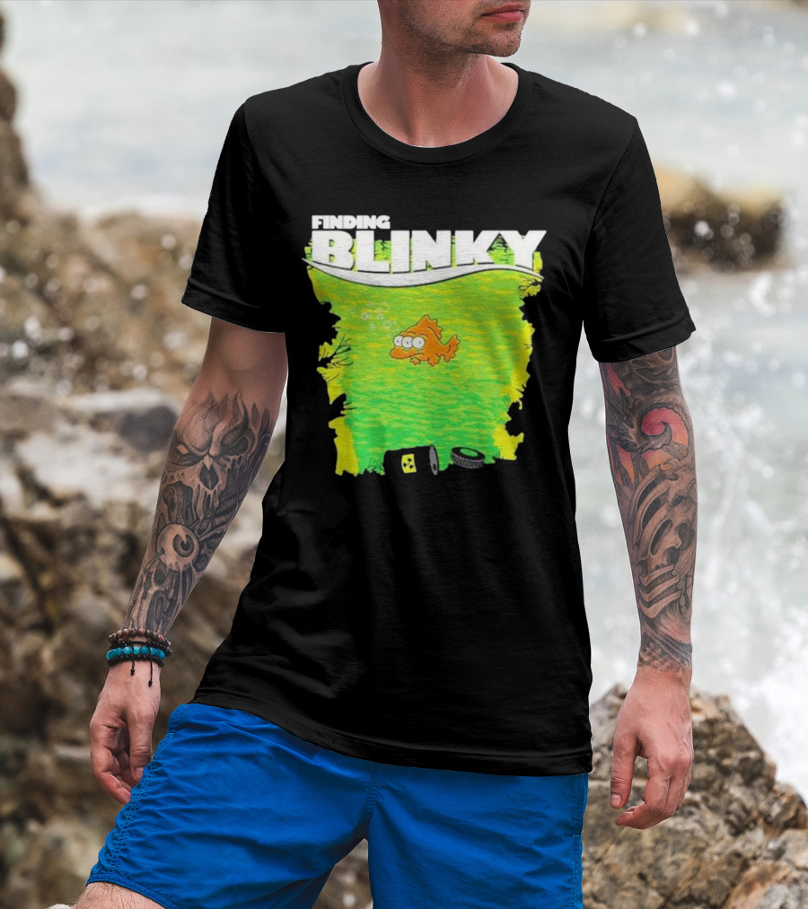 Finding Blinky Three-Eyed Fish Dump Reference T-Shirt