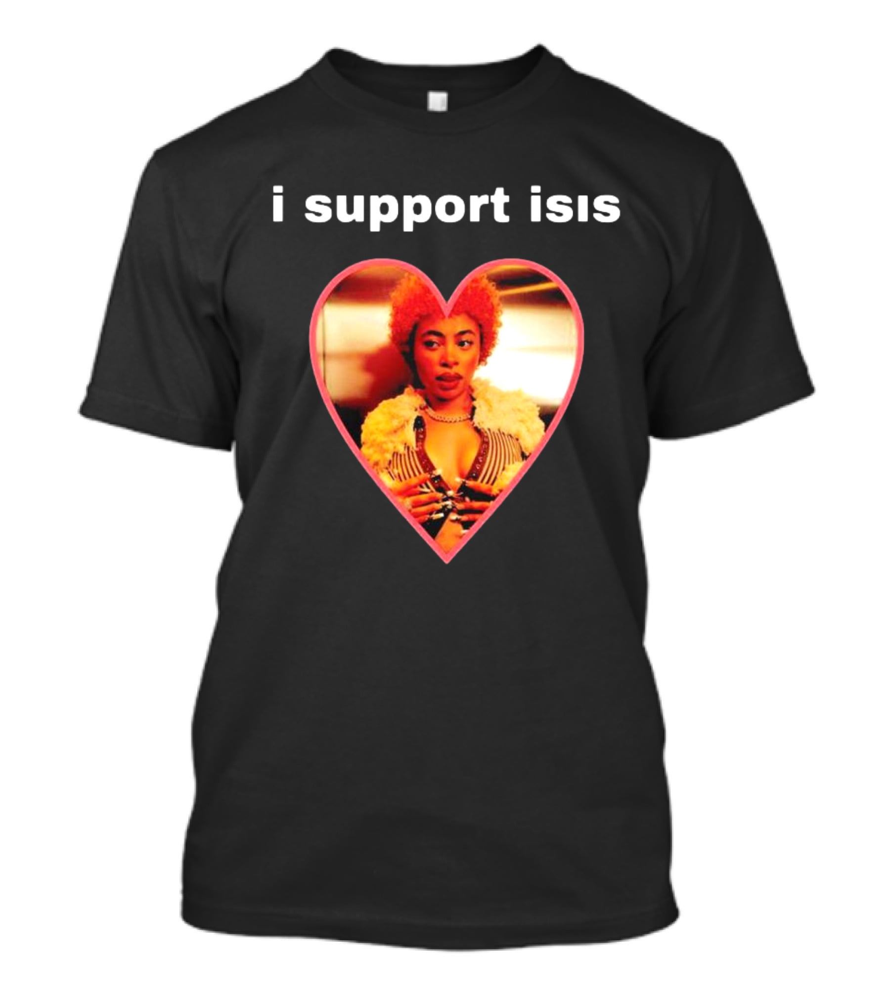 I Support Isis Heart-shaped Image T-Shirt