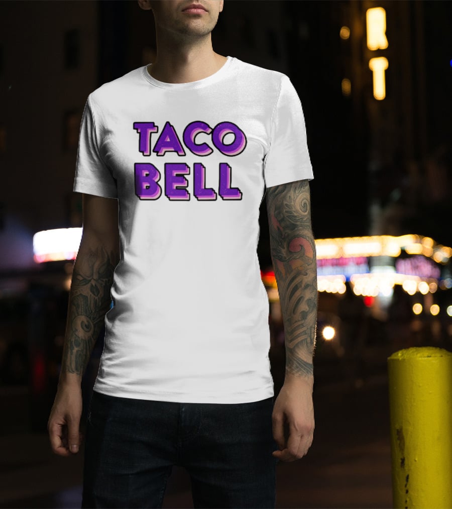 Taco Bell Distress Text T-Shirt