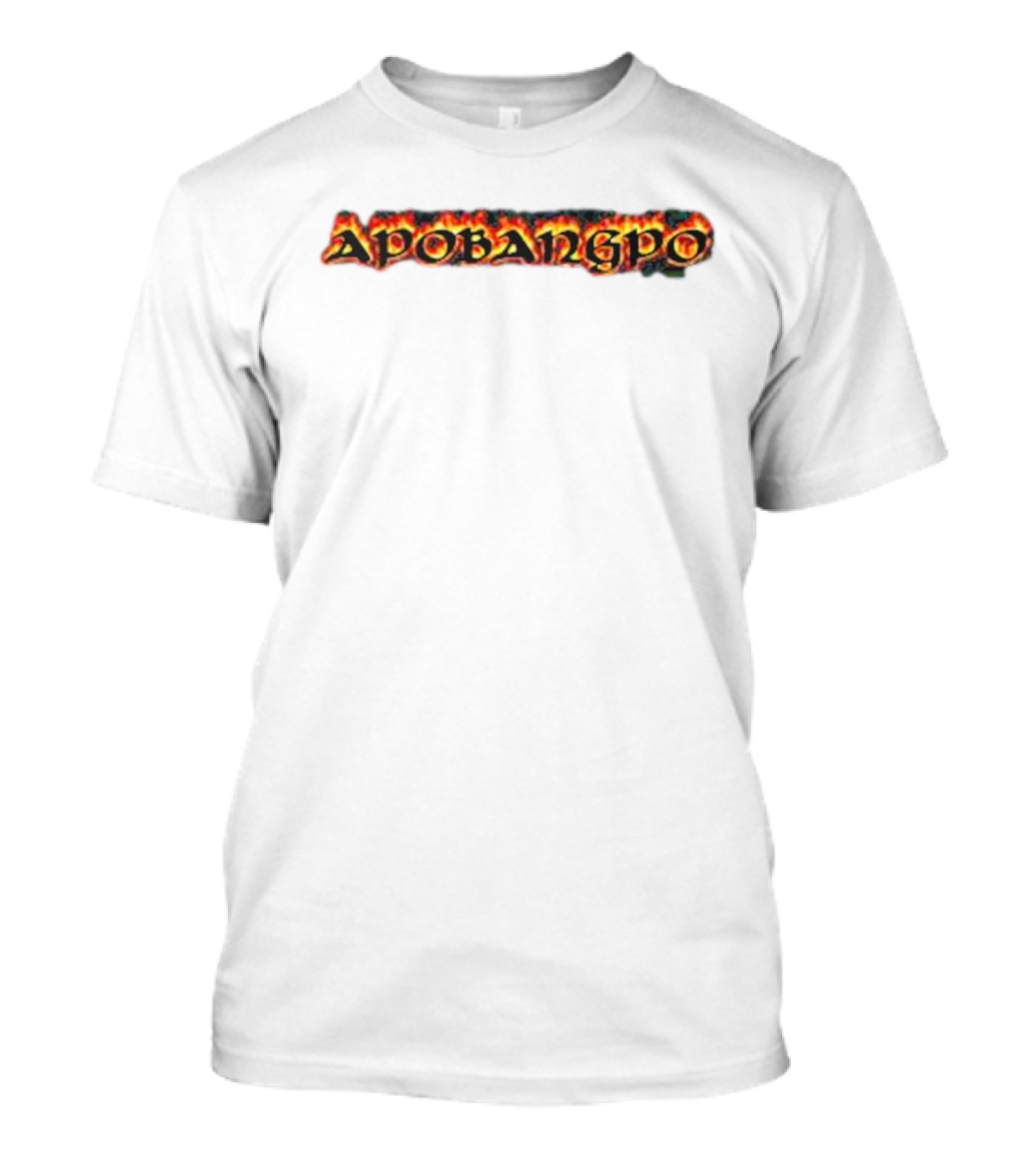 Apobangpo Flame Text T-Shirt