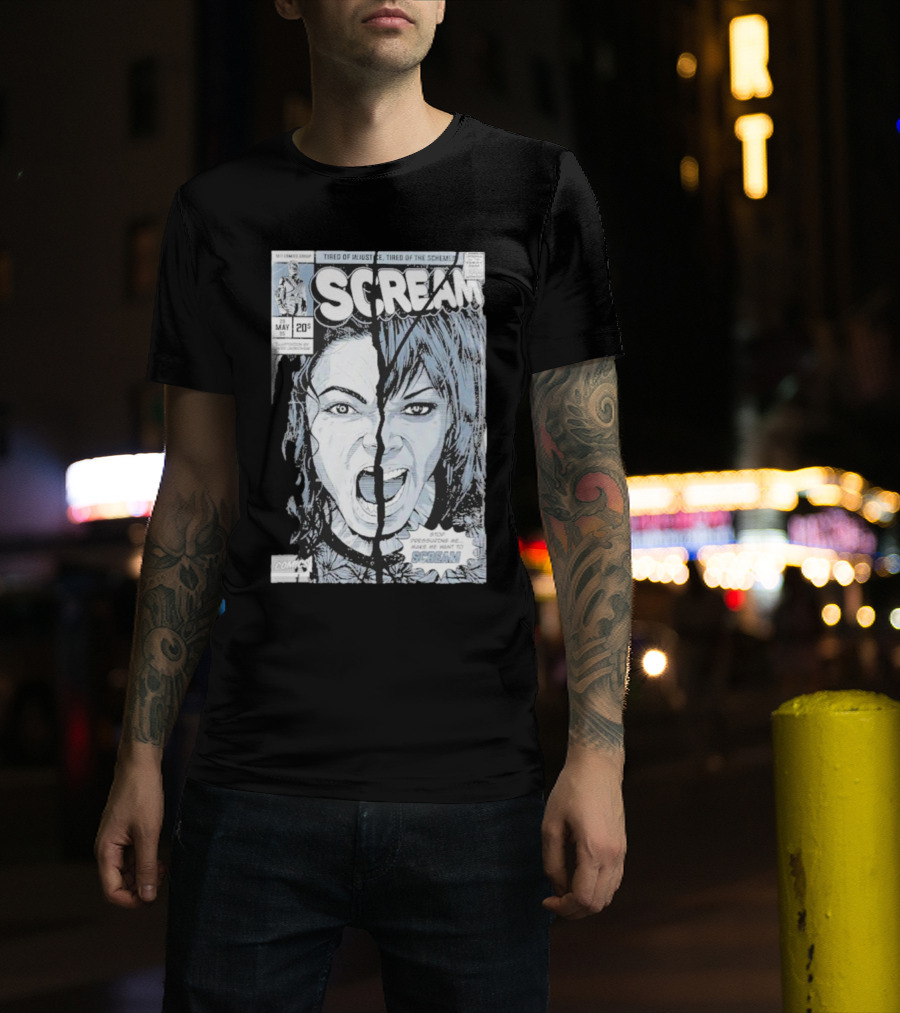 Mj History Scream Tired Of Injustice Tired Of The Schemes Comic May 20 Scream T-Shirt