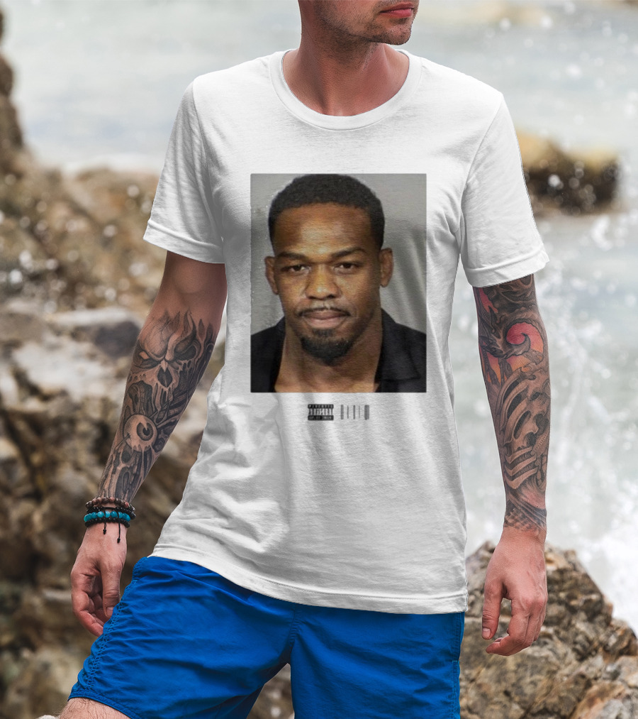 Jon Jones Mugshot UFC Champion Image T-Shirt