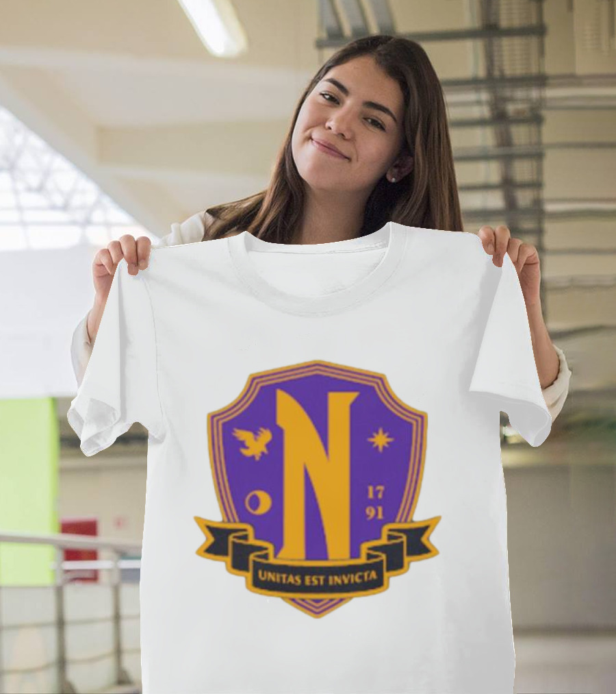 Nevermore Academy Unitas Est Invicta 1791 Crest T-Shirt