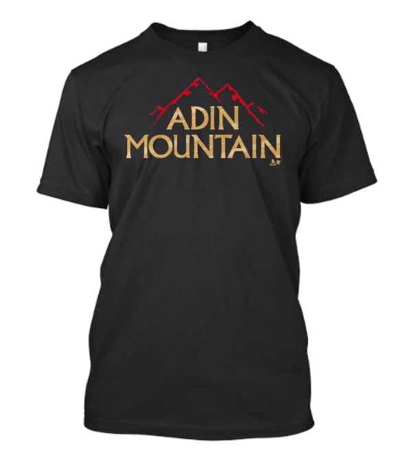 Adin Hill Mountain Logo Iconic Red Peaks T-Shirt