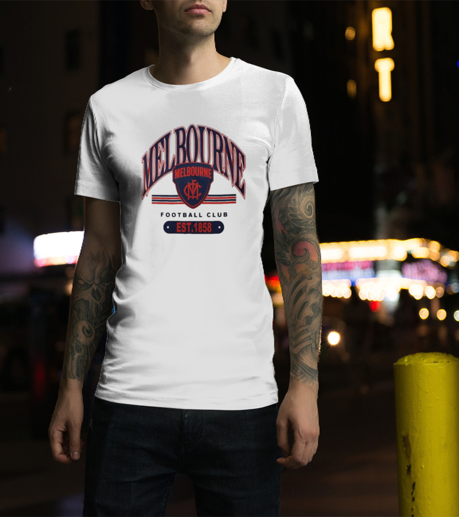 Melbourne Demons Football Club MFC Est 1858 T-Shirt