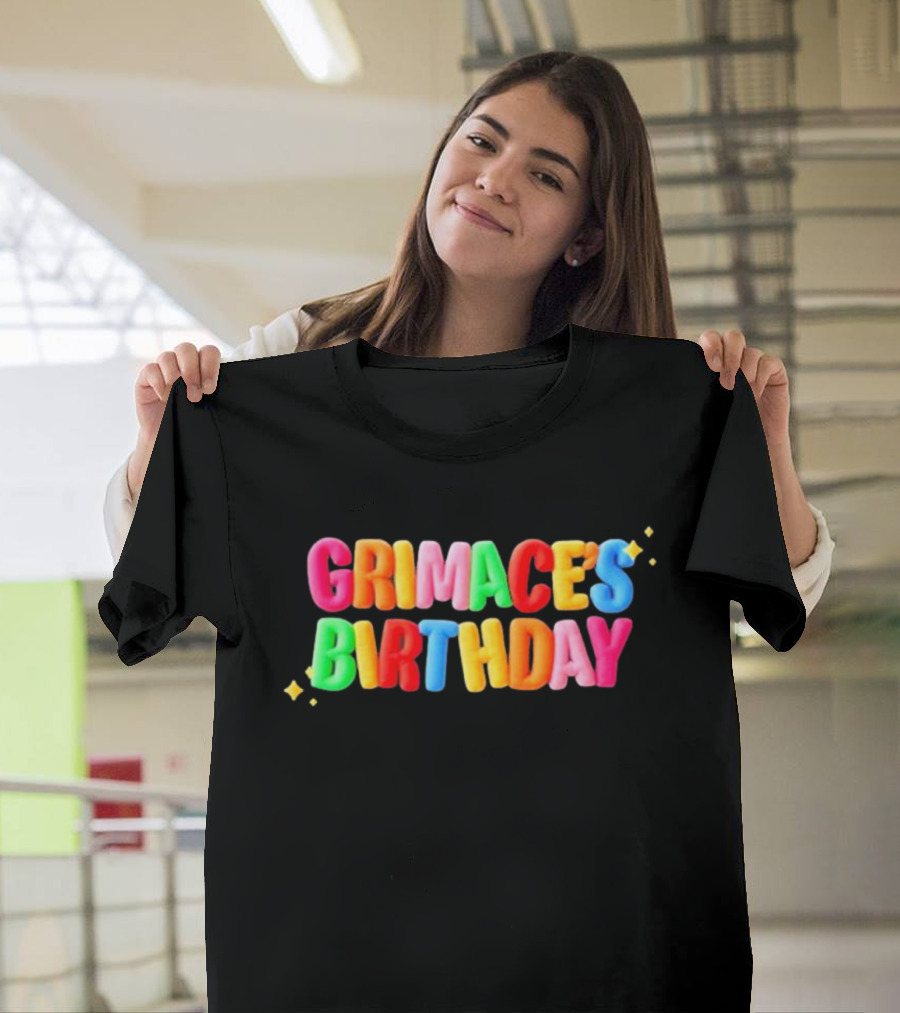 Grimace's Birthday HuinGuillaume Colorful T-Shirt