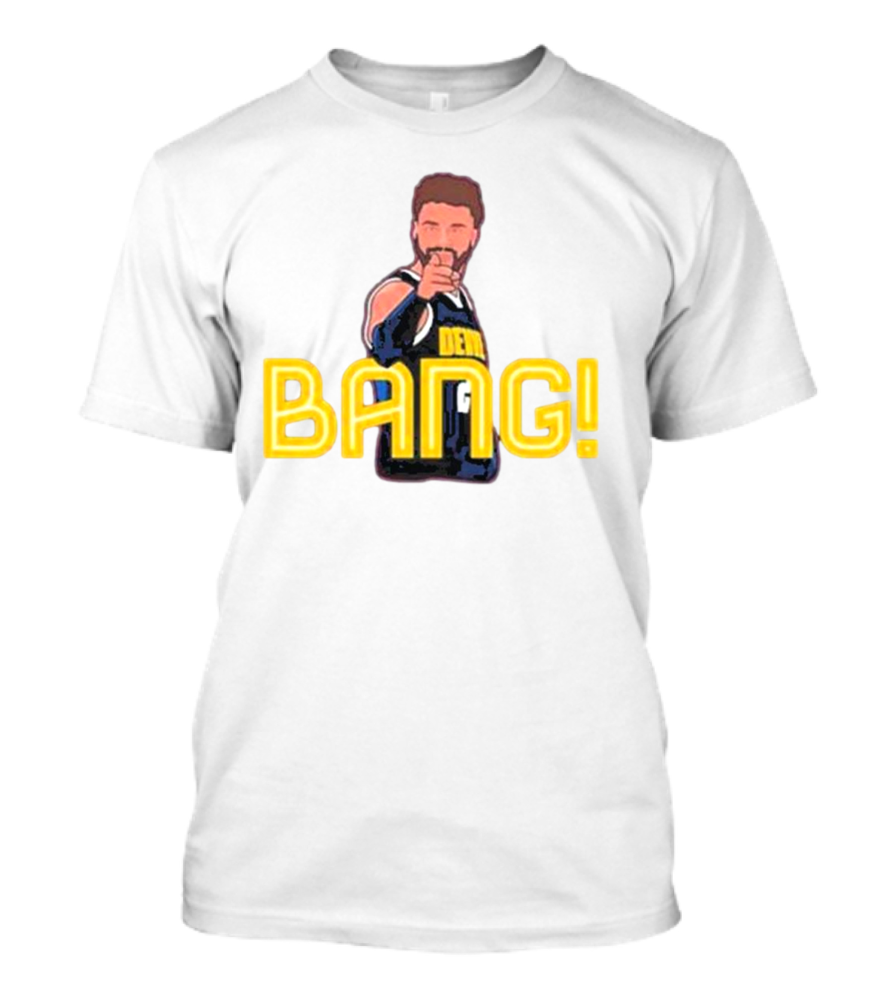 Product Deco Apparel Co. Nate Kreckman Bang Denver Basketball Iconic Gesture T-Shirt