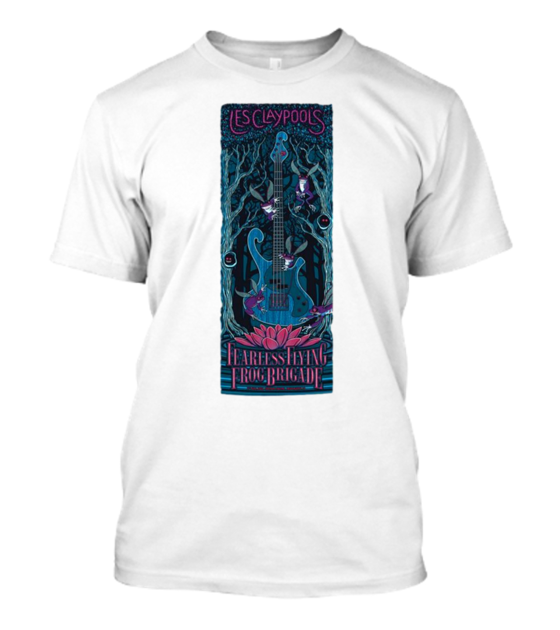 Les Claypool's Fearless Flying Frog Brigade New Orleans Guitar Forest T-Shirt