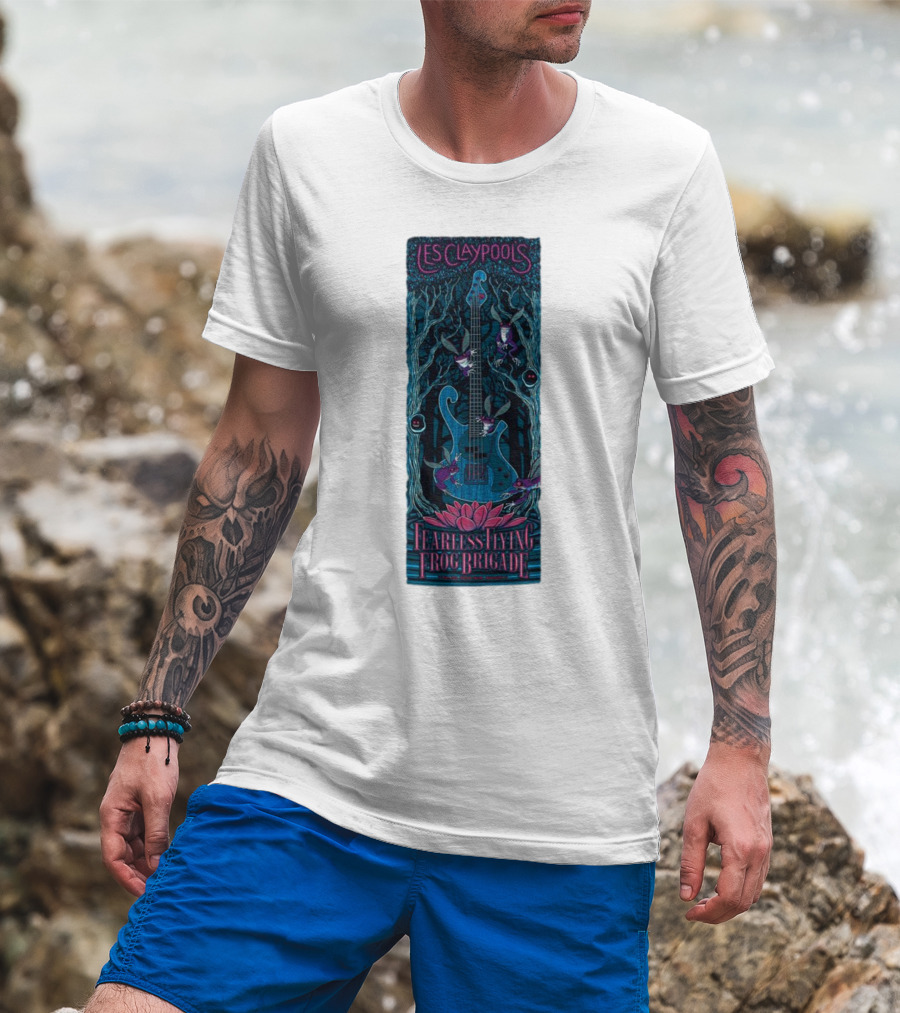 Les Claypool's Fearless Flying Frog Brigade New Orleans Guitar Forest T-Shirt
