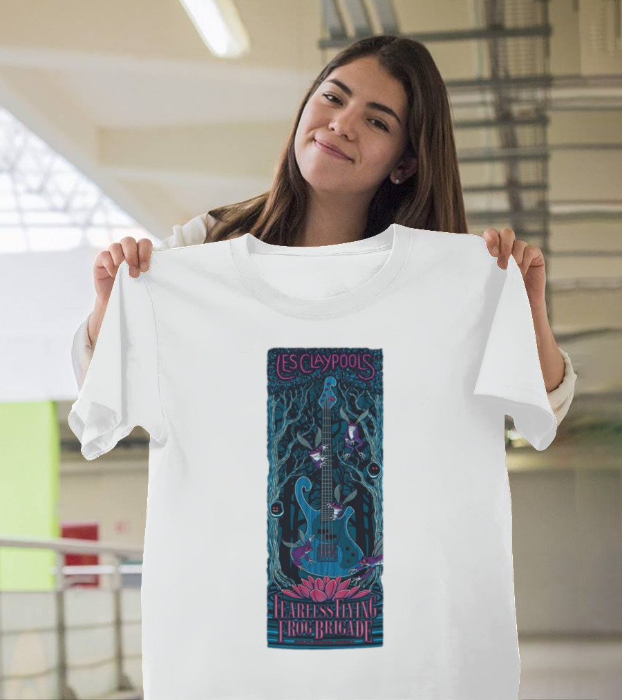 Les Claypool's Fearless Flying Frog Brigade New Orleans Guitar Forest T-Shirt