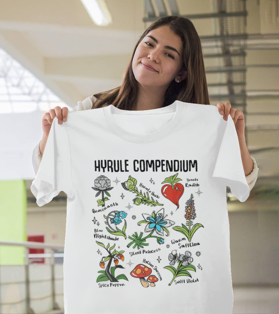 Hyrule Compendium Amaranth Blue Nightshade Hearty Radish Swift Violet T-Shirt