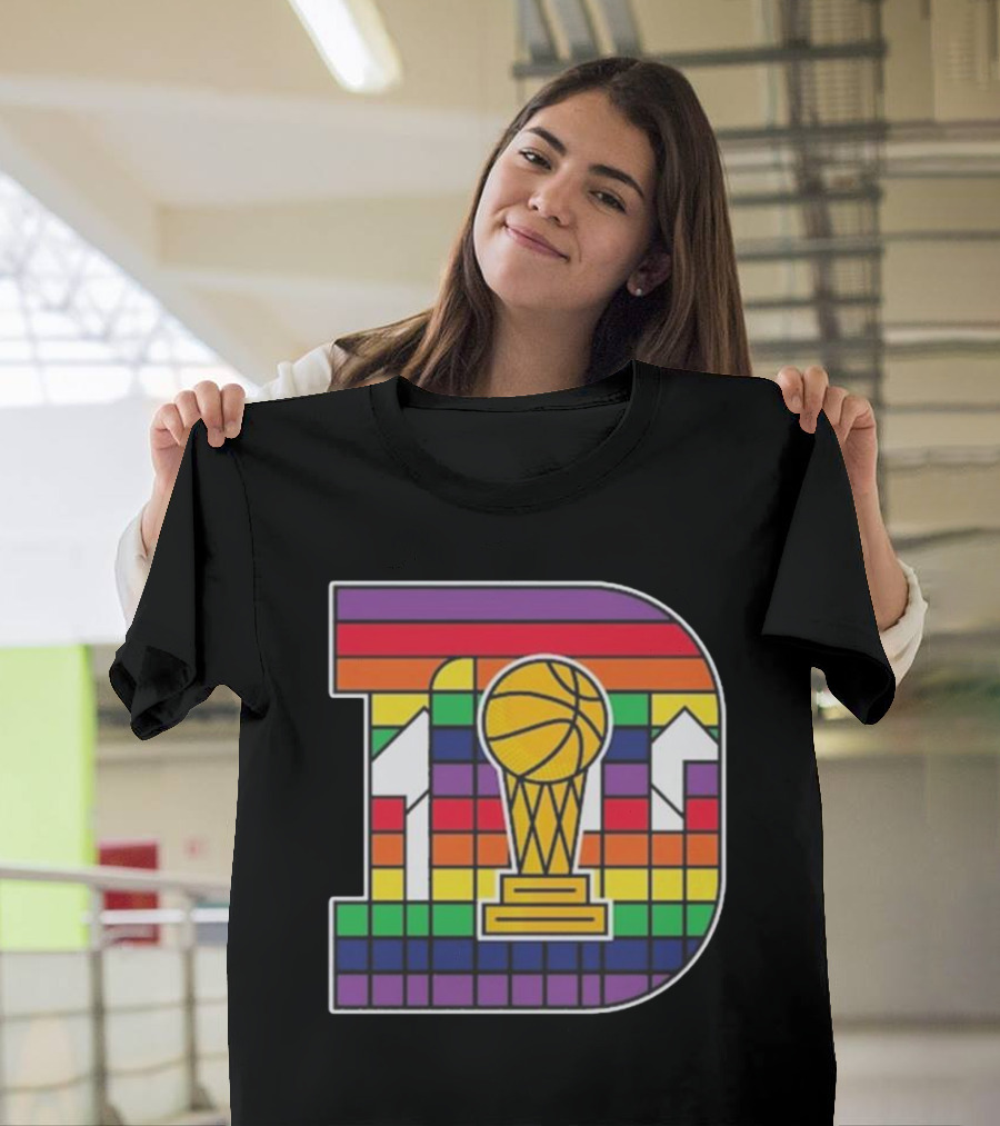 Denver Nuggets NBA Champions D-City Trophy Mosaic T-Shirt