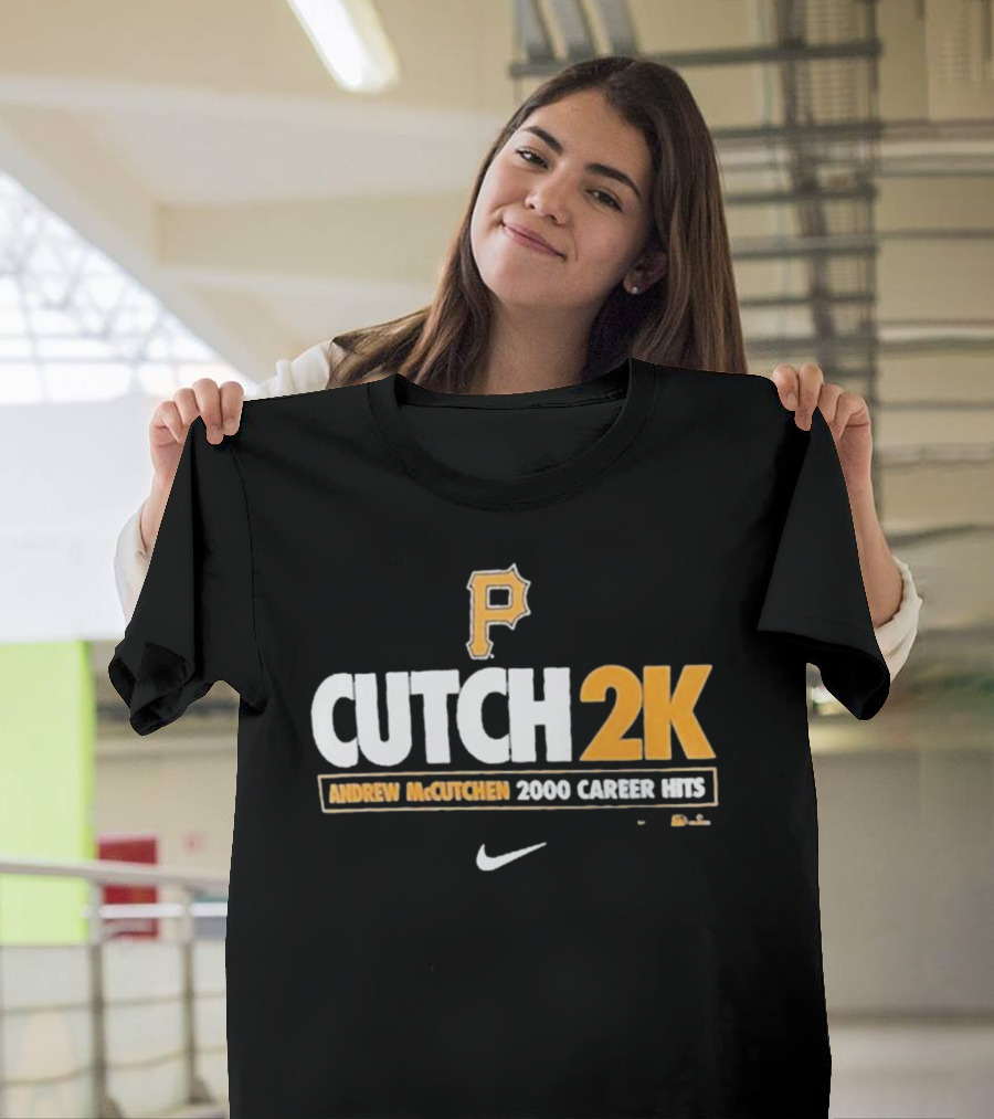 Pittsburgh Pirates Andrew McCutchen Cutch 2K 2000 Career Hits T-Shirt