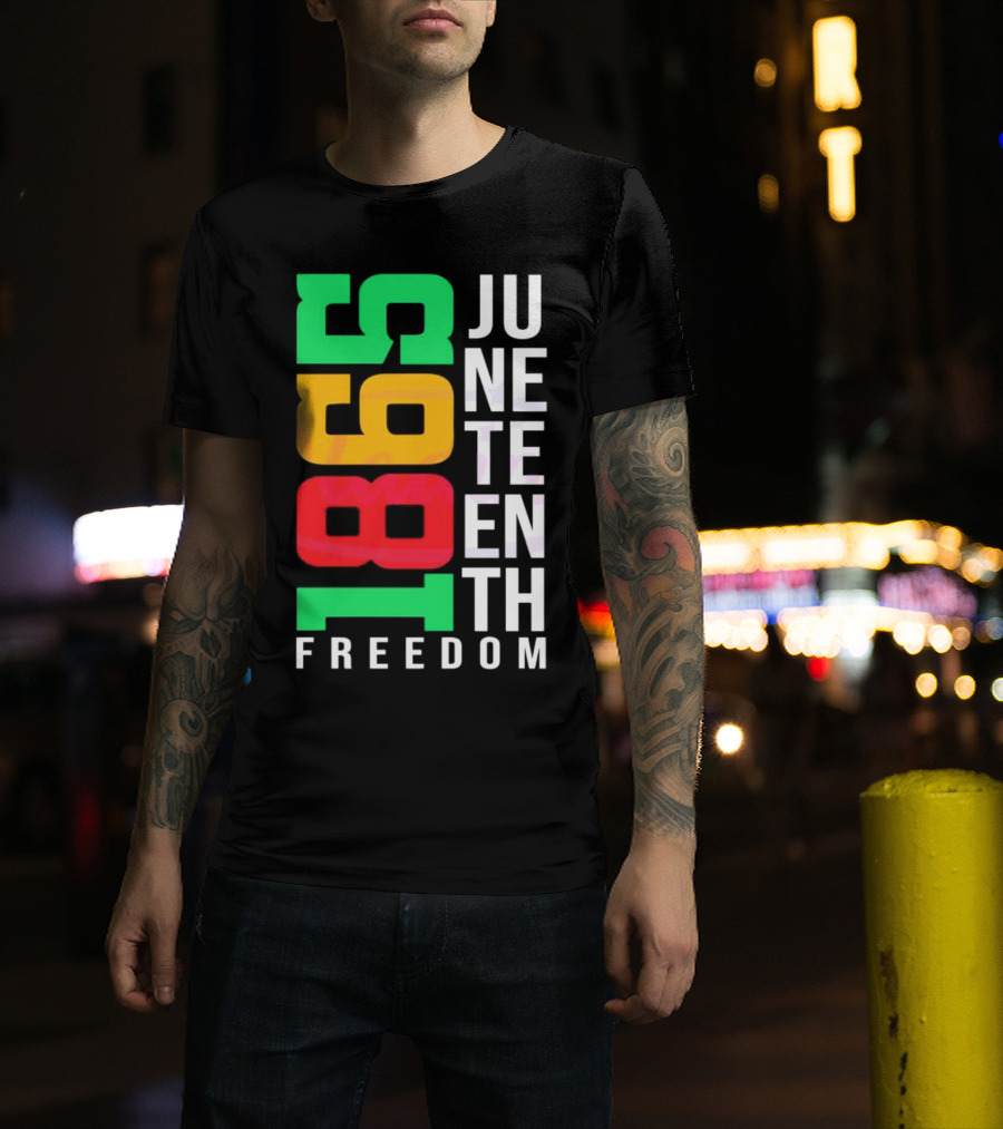 1865 Juneteenth Freedom Black History Month T-Shirt