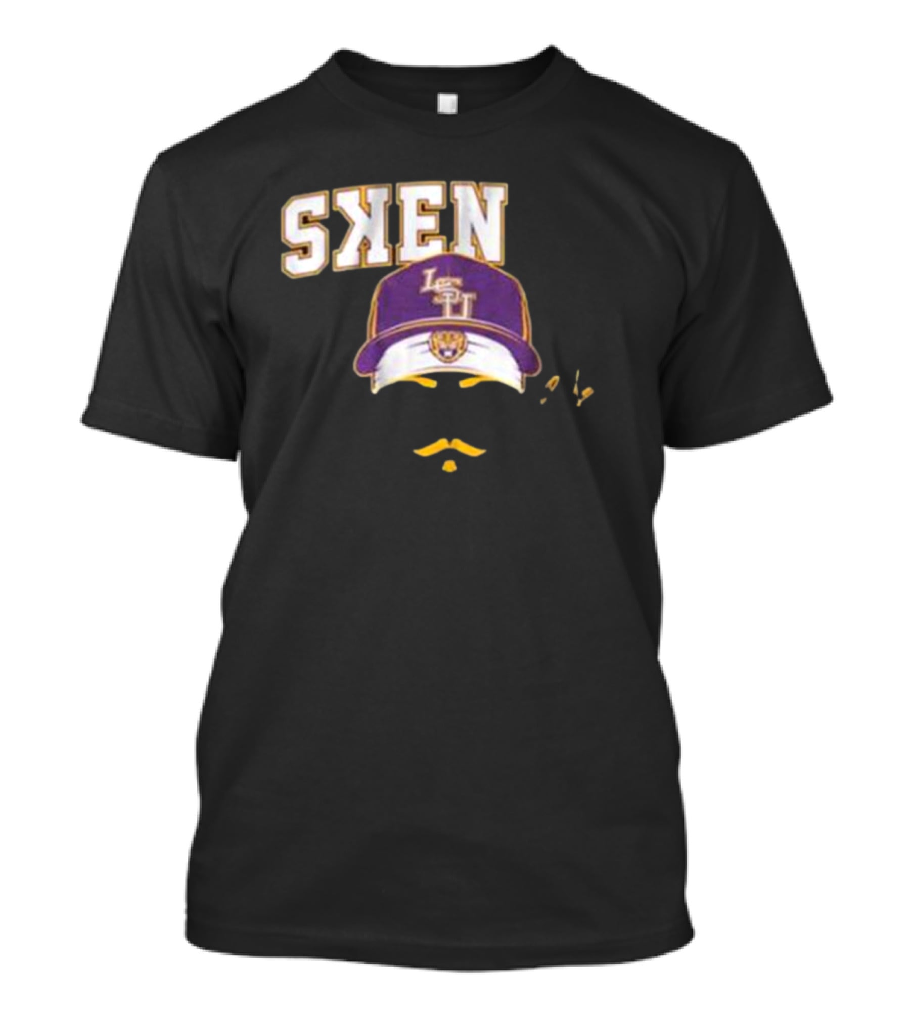 LSU Baseball Paul Skenes Stache Cap T-Shirt