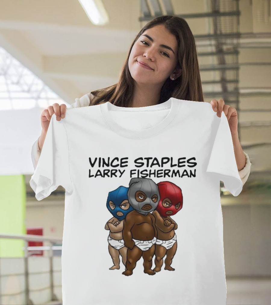 Vince Staples Larry Fisherman Stolen Youth Mixtape Luchador Masked Babies T-Shirt