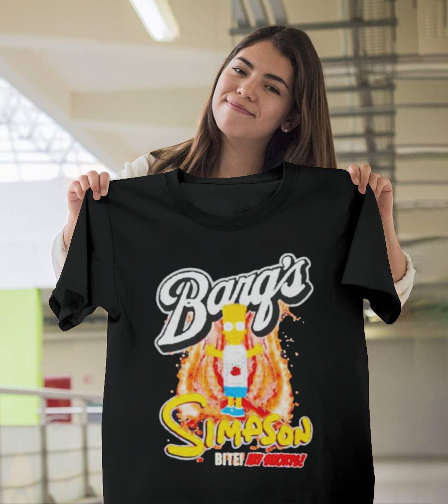 Barg’s Root Beer Bart Simpson Bite My Shorts T-Shirt