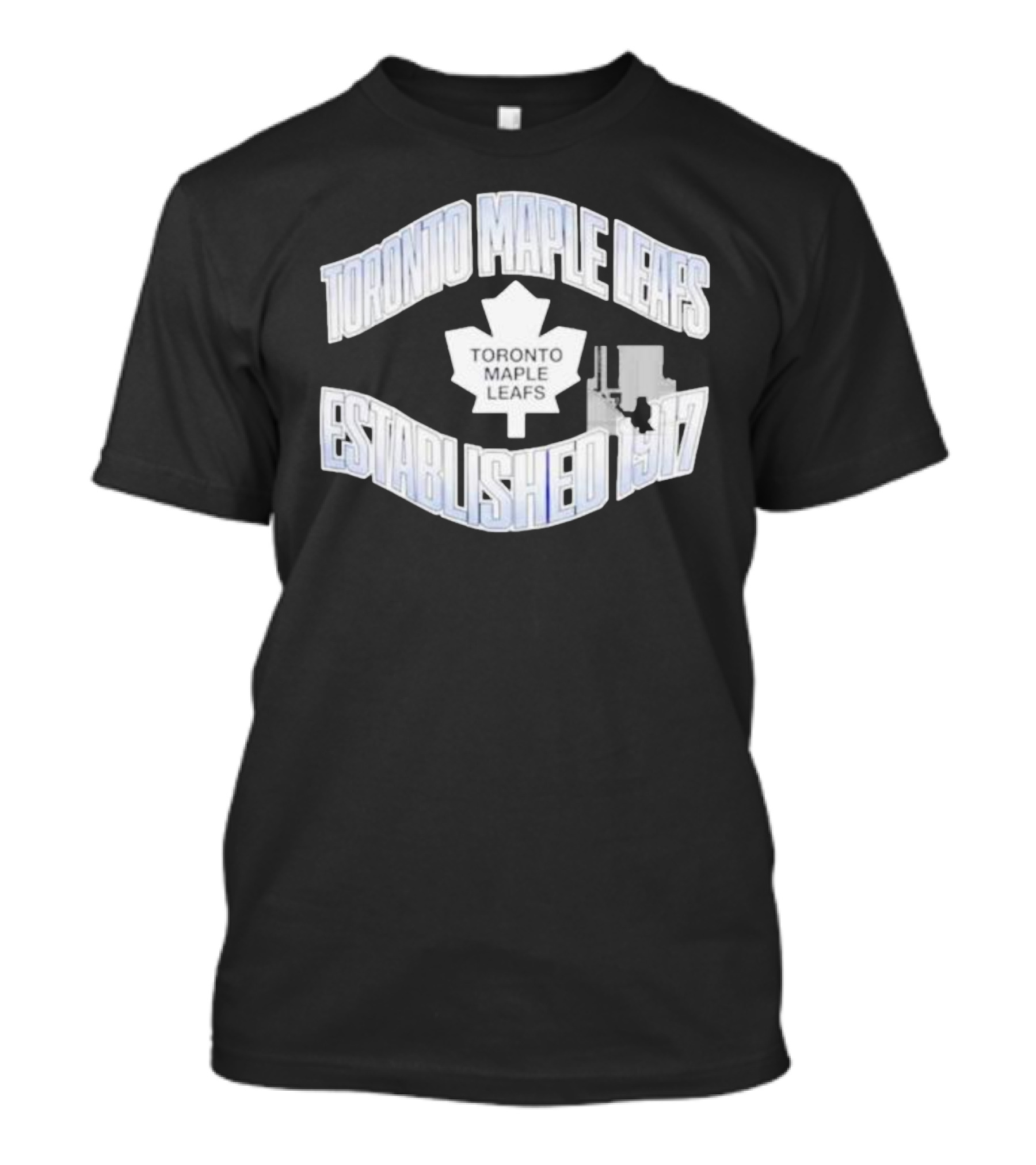 Toronto Maple Leafs Established 1917 Team Logo With White Maple Leaf T-Shirt