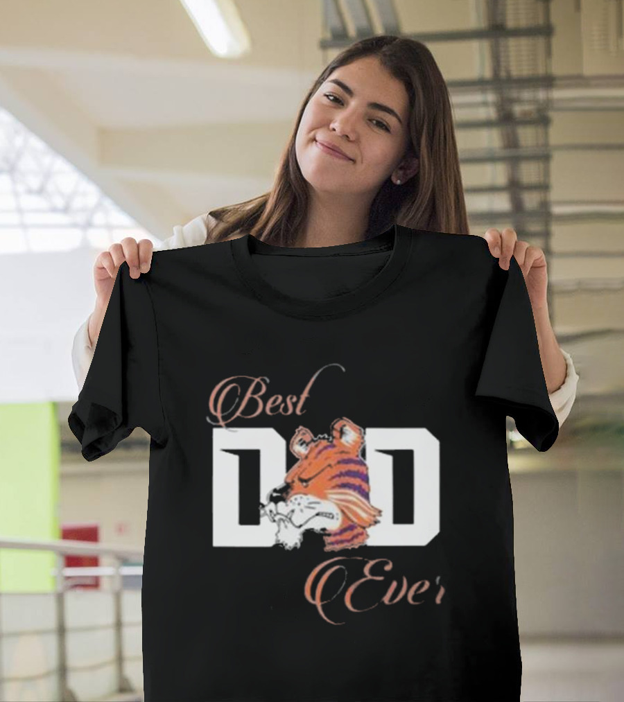 Best Dad Ever Clemson Tigers Football T-Shirt