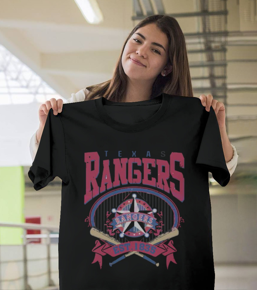 Texas Rangers Baseball Est. 1835 Vintage 90s MLB T-Shirt
