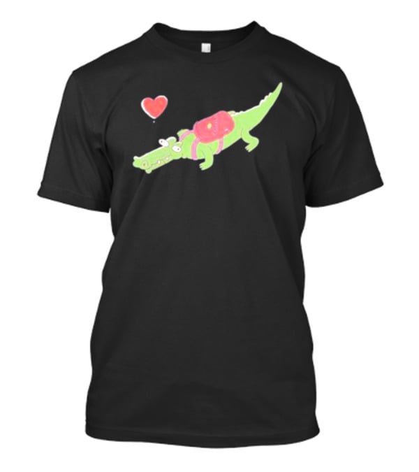 Carter Kench Merch The Carter Crocodile With Heart And Backpack T-Shirt
