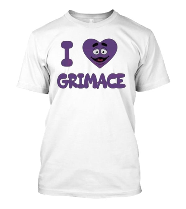 I Love Grimace Funny Face Hbd McDonalds T-Shirt