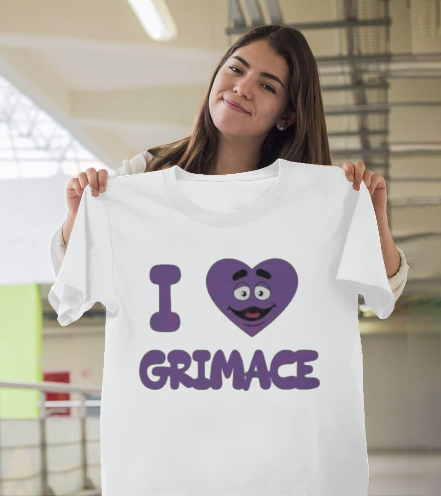 I Love Grimace Funny Face Hbd McDonalds T-Shirt