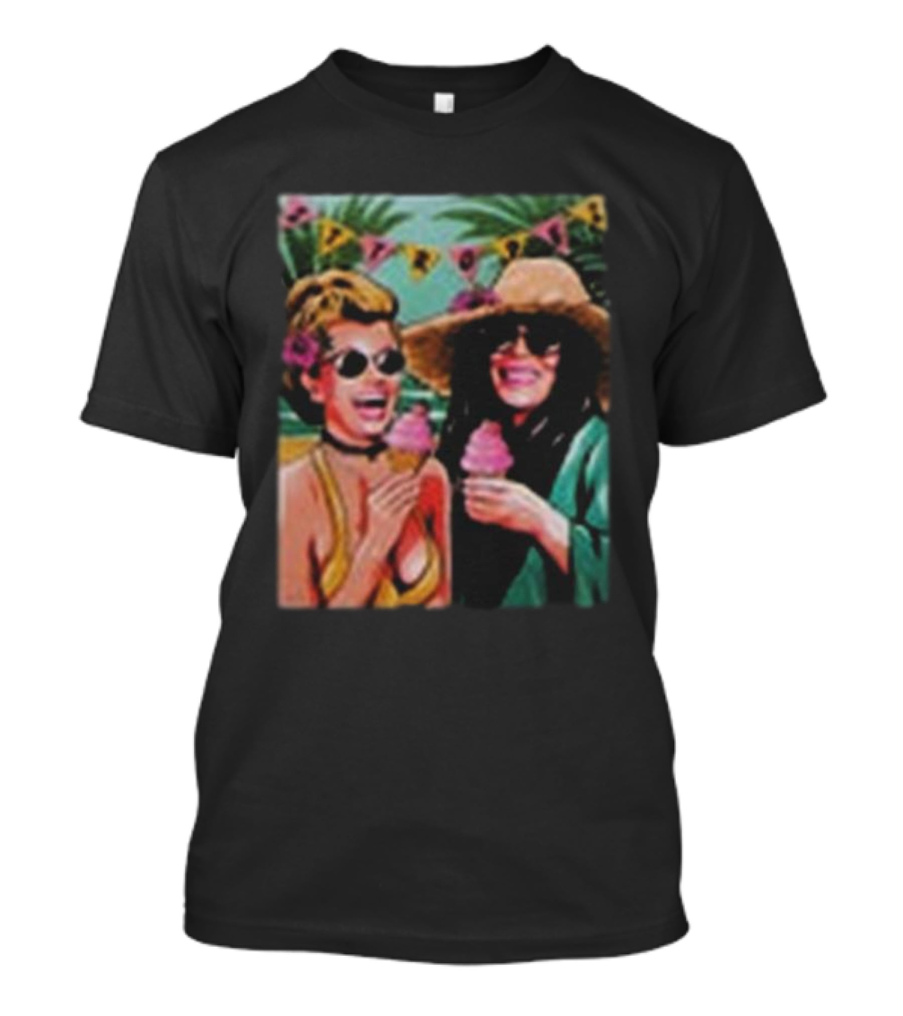St Tropez Ice Cream Smiles Sunglasses And Sunhats T-Shirt