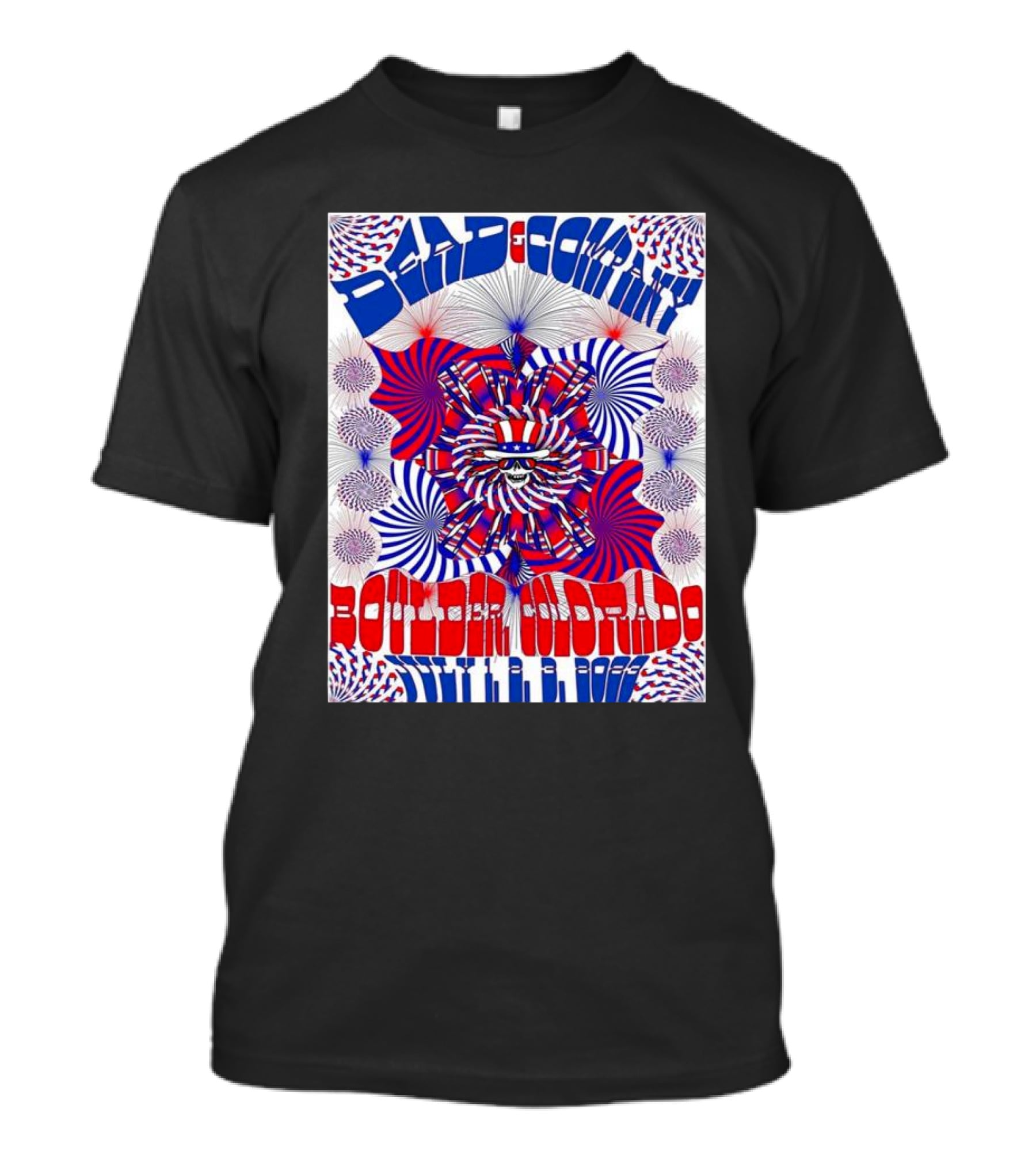 Bad Company Boulder Colorado 2002 Psychedelic Pattern T-Shirt