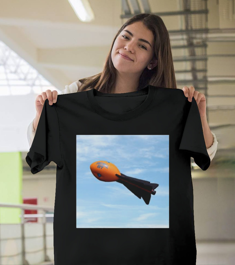 Football Guy Rocket Sky Launch T-Shirt