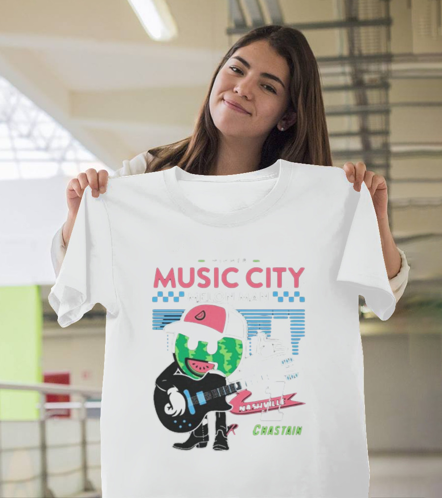 Winner Music City Melon Man Nashville Chastain T-Shirt