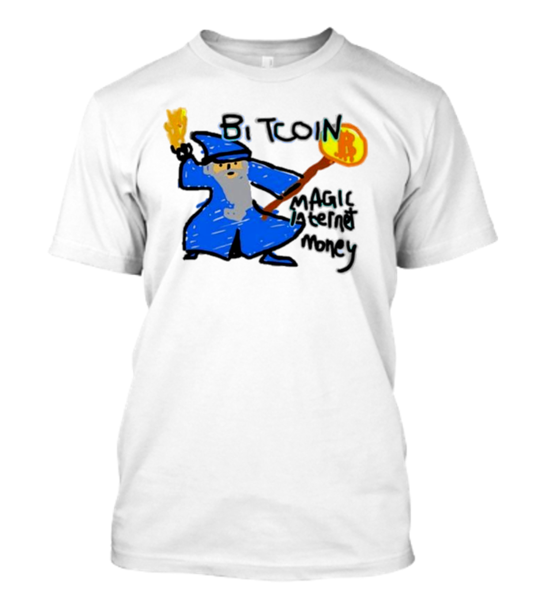 Bitcoin Wizard Magic Internet Money T-Shirt
