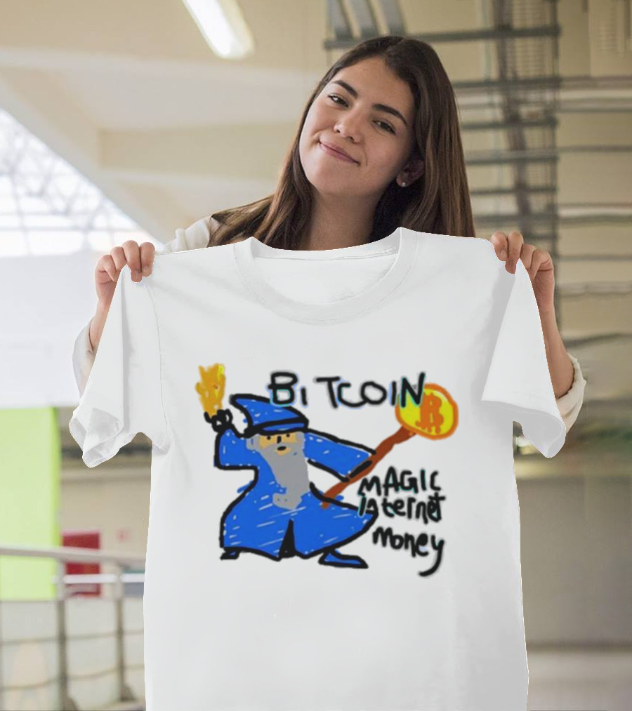 Bitcoin Wizard Magic Internet Money T-Shirt