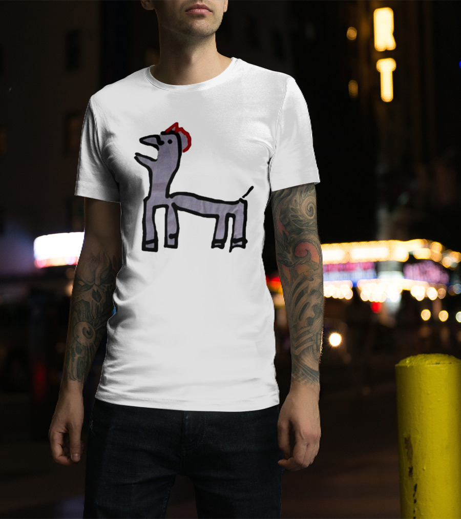 Jeremy Frieser Kimpie Paarntie Drawing With Red Mane T-Shirt