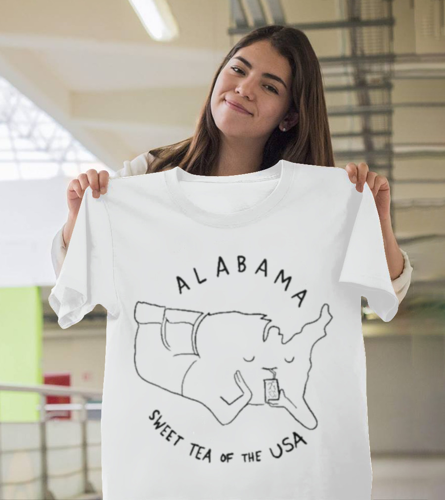Alabama Sweet Tea Of The USA Map T-Shirt