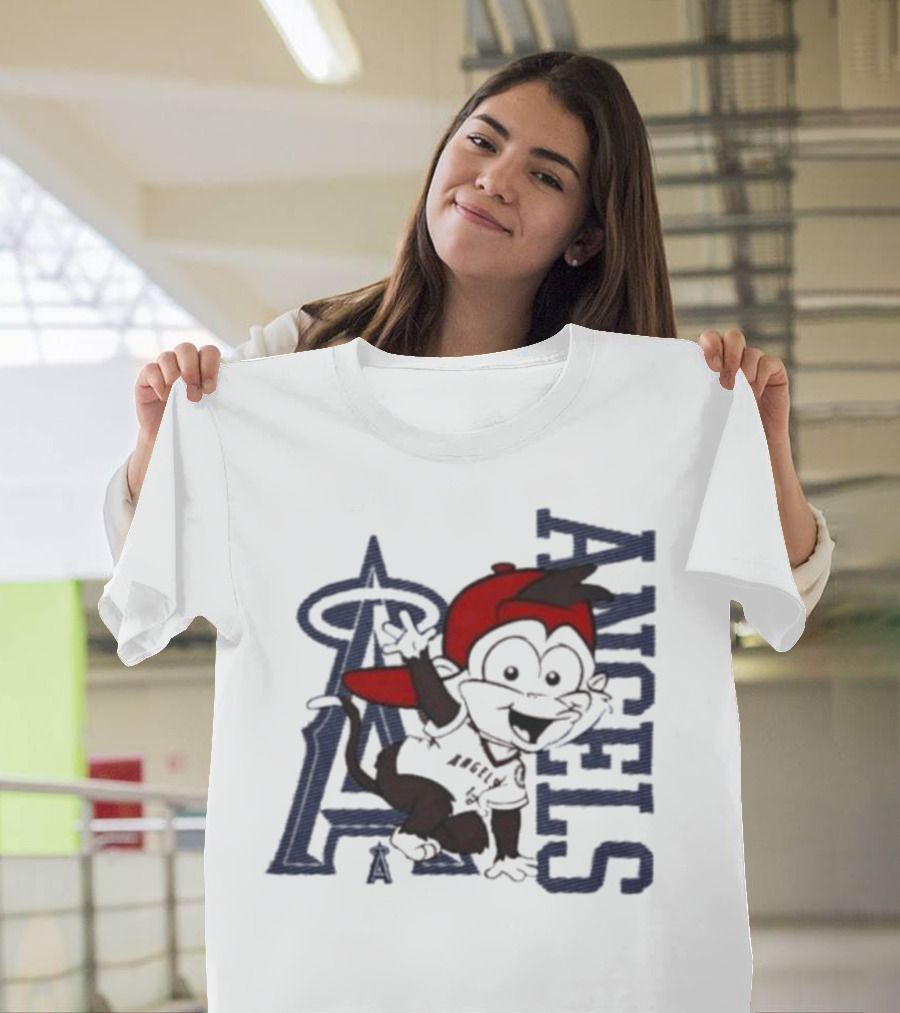 Infant Los Angeles Angels Red Mascot 2.0 Halo T-Shirt