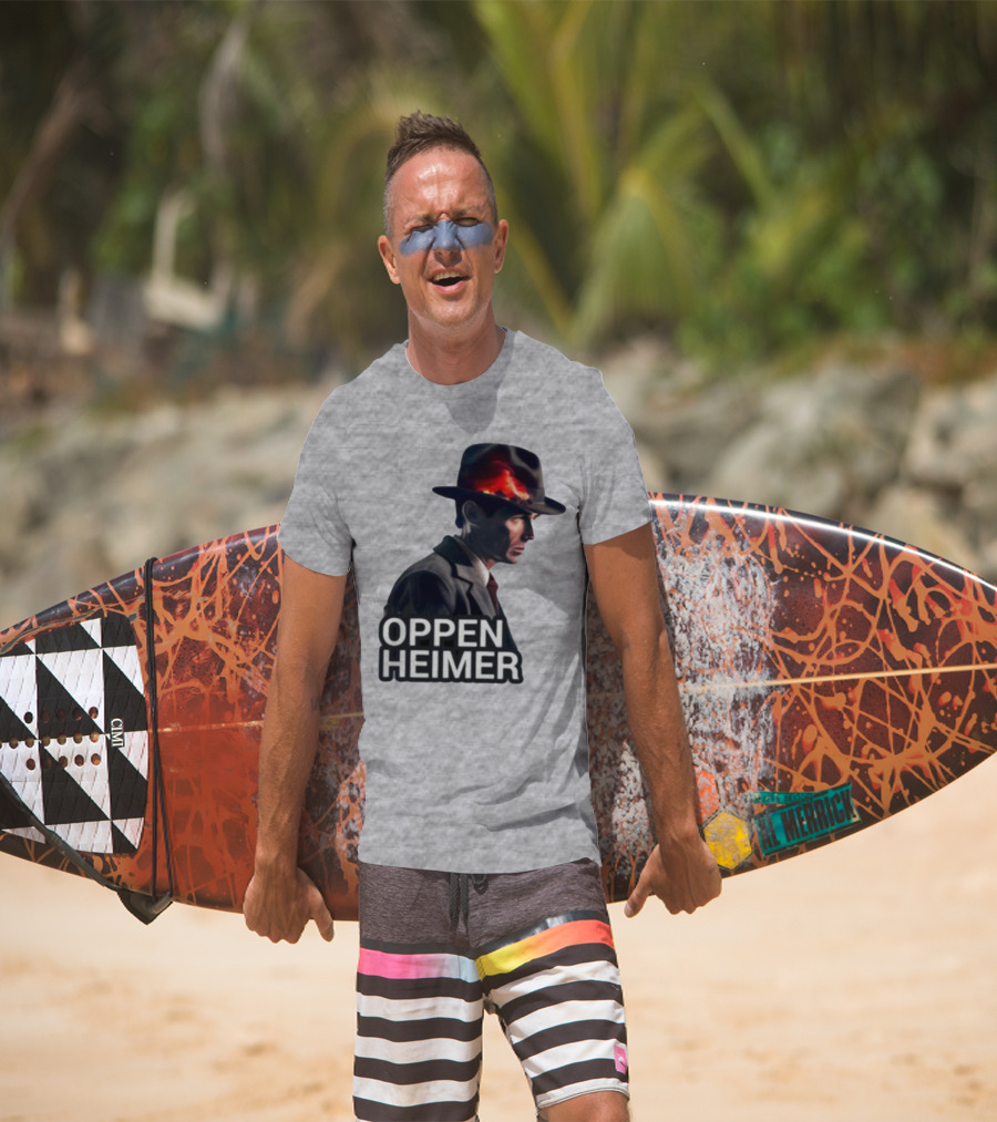 Oppenheimer Cillian Murphy Fiery Explosion Hat T-Shirt